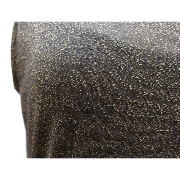 NWT Ted Baker Monyca Black Gold Metallic One Shoulder Draped Dress Size 4 - Picture 8 of 10